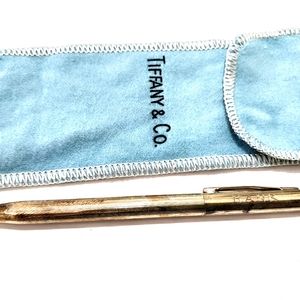 Solid Sterling Silver 1970's Hank O' Neal Etched Tiffany & Co. Vtg working Pen